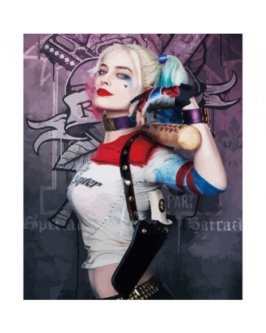Harley Quinn 2 KASNAKLI SAYILARLA BOYAMA SETİ