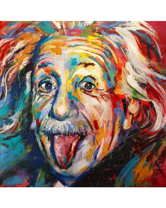 Albert Einstein KASNAKLI SAYILARLA BOYAMA SETİ