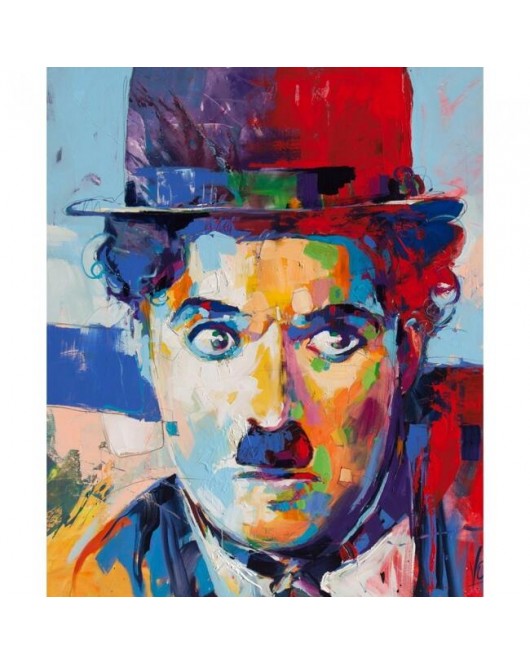 Renkli Charlie Chaplin KASNAKLI SAYILARLA BOYAMA SETİ