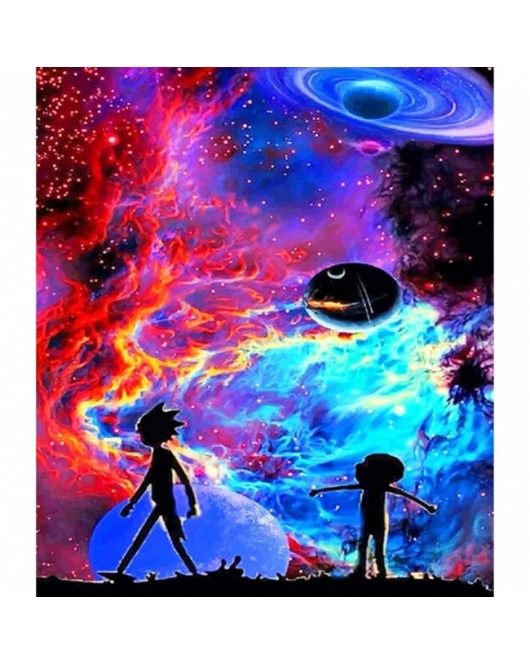 Rick ve Morty KASNAKLI SAYILARLA BOYAMA SETİ