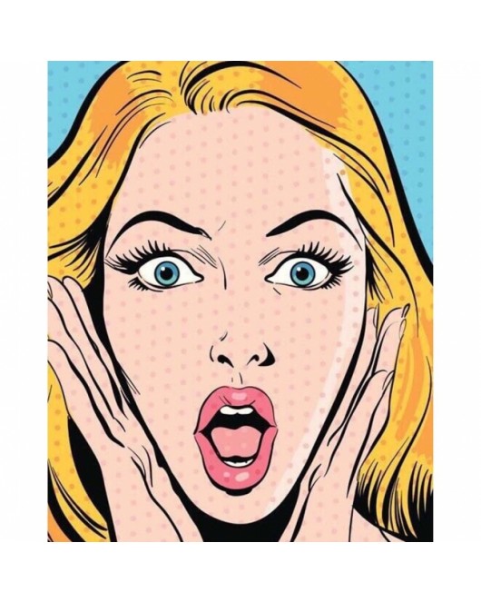 Pop Art Şok KASNAKLI SAYILARLA BOYAMA SETİ