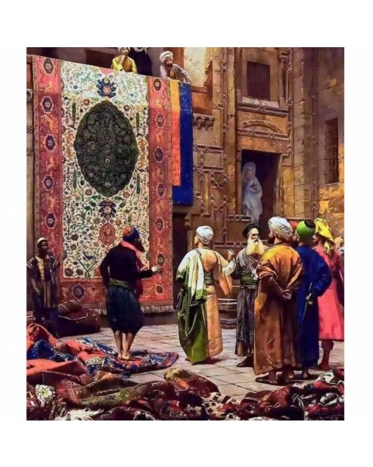 Osmanlı Halı Çarşısı KASNAKLI SAYILARLA BOYAMA SETİ
