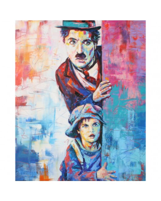 Charlie Chaplin Efsanesi KASNAKLI SAYILARLA BOYAMA SETİ