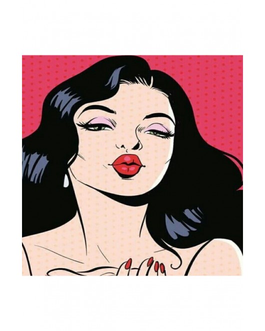Popart Kiss KASNAKLI SAYILARLA BOYAMA SETİ