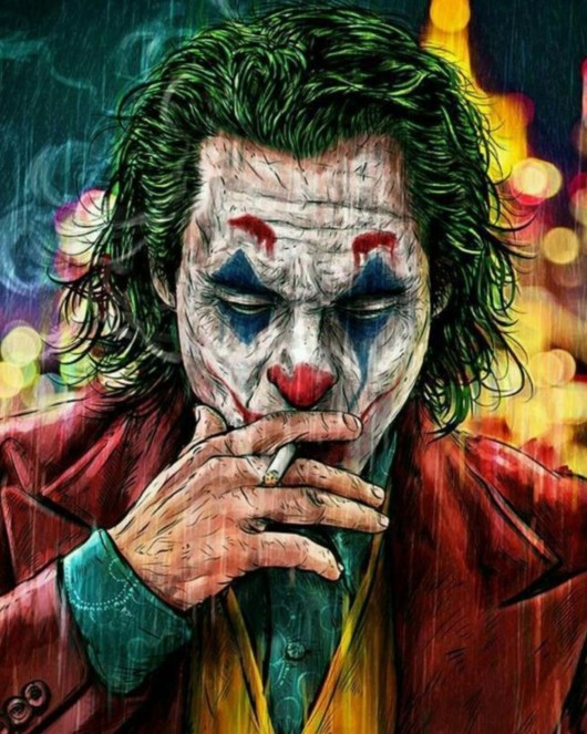 Yeşil Saçlı Joker KASNAKLI SAYILARLA BOYAMA SETİ