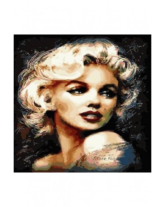 Marilyn Monroe KASNAKLI SAYILARLA BOYAMA SETİ