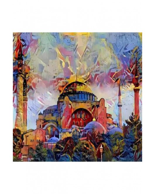 Renkli Ayasofya KASNAKLI SAYILARLA BOYAMA SETİ