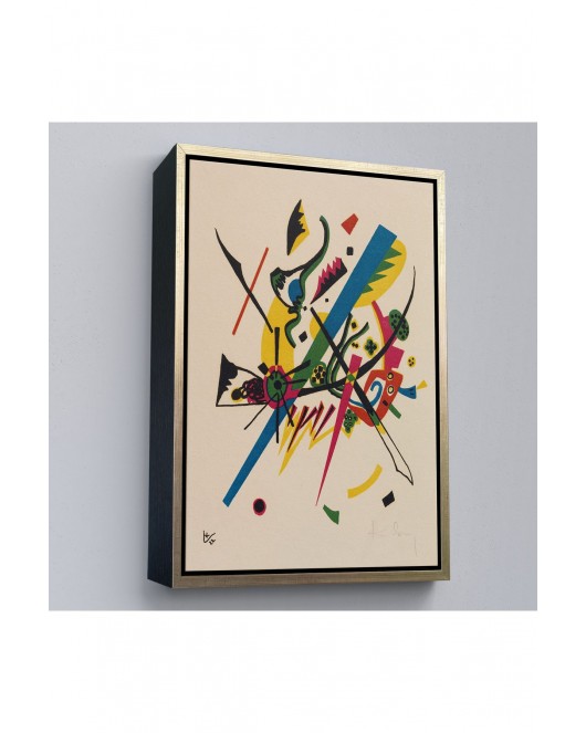 Çerçeveli Wassily Kandinsky - Küçük Dünyalar Tablosu - Small Worlds-7495