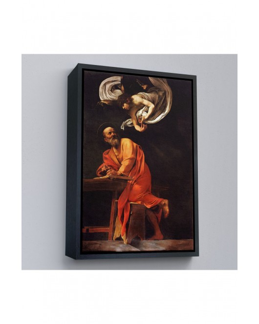 Çerçeveli Caravaggio - Aziz Matta Ve Melek Tablosu - Saint Matthew And The Angel-7388