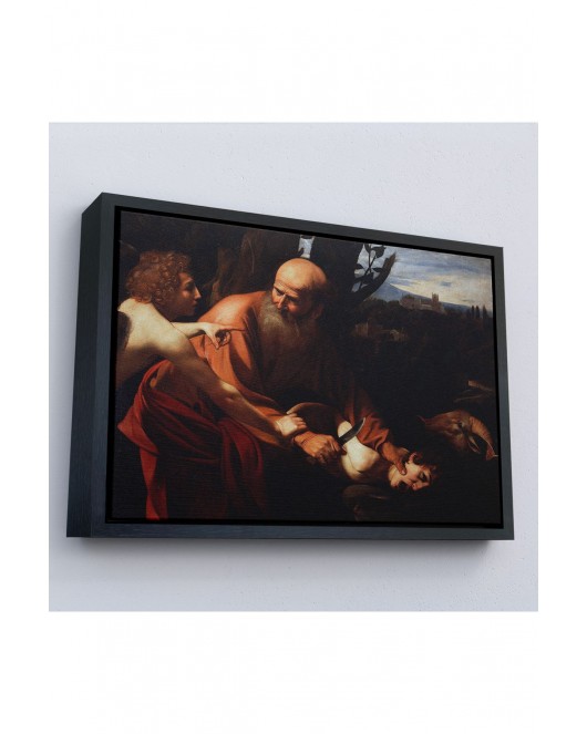 Çerçeveli Caravaggio - İsanın Kurban Edilmesi Tablo - Sacrifice Of Isaac-7121