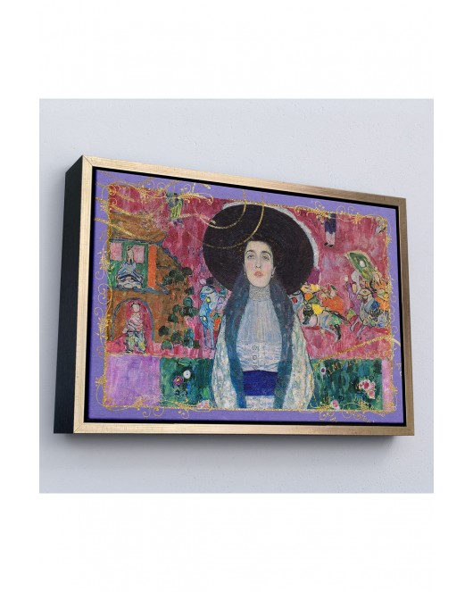 Çerçeveli Gustav Klimt - Adele Bloch Tablo-7086