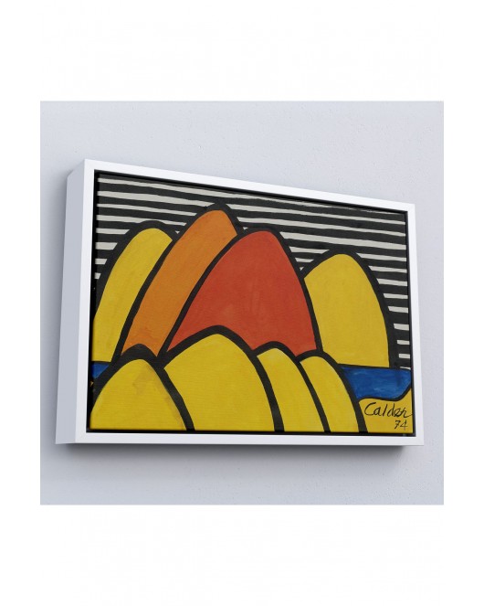 Çerçeveli Alexander Calder - Çarpmalar Tablosu - Bumps-7060