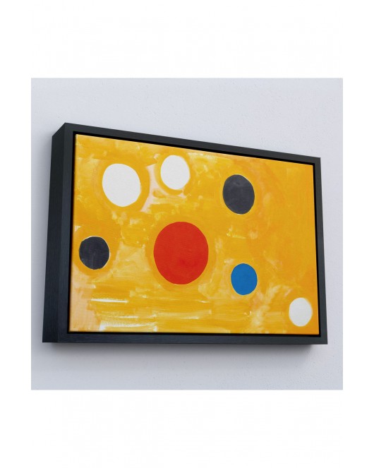 Çerçeveli Alexander Calder - Kozmik Tic Tac Toe Tablo-7107