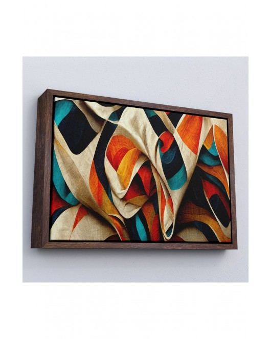 Çerçeveli Soyut Modern Fütüristik Tablo-7219