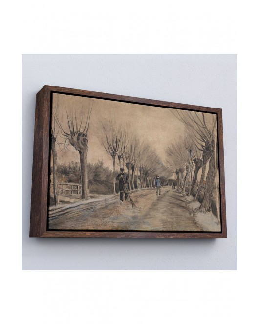 Çerçeveli Vincent Van Gogh - Etten'De Yol Tablosu - Road İn Etten-7186