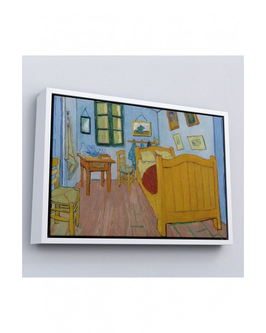 Çerçeveli Vincent Van Gogh - Arles'Ta Yatak Odası Tablosu - Bedroom İn Arles-7179