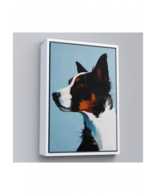 Çerçeveli Sevimli Köpek Tablosu-7635