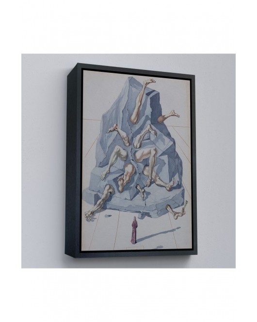 Çerçeveli Salvador Dali - İlahi Komedya Tablosu-7401