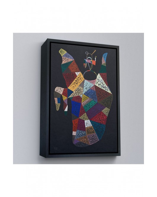 Çerçeveli Wassily Kandinsky - İdam Edilen Ohne Titel Tablo-7497