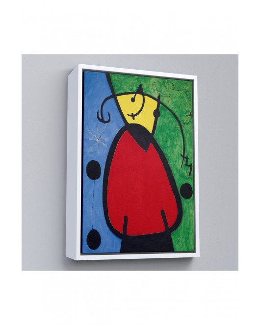 Çerçeveli Joan Miro - Suyut Kadın Tablosu-7299