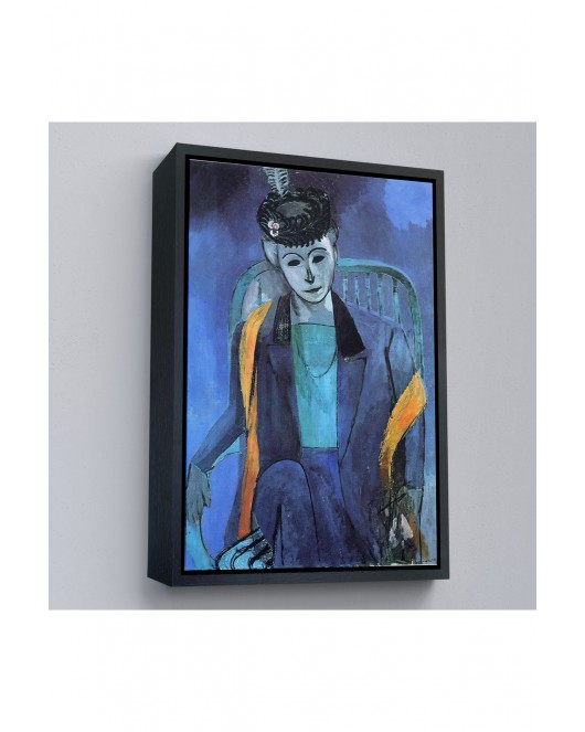 Çerçeveli Henri Matisse - Madame Matisse'İn Portresi-7324