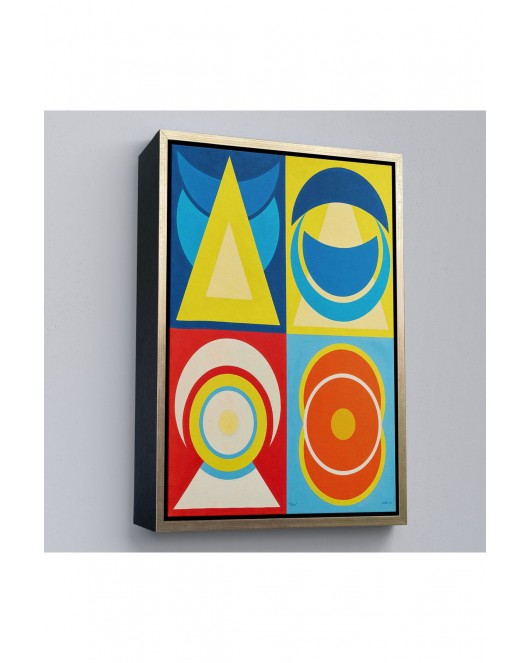 Çerçeveli Auguste Herbin - Lune I Tablo-7358