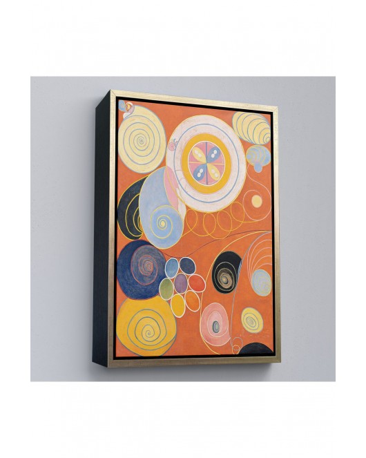 Çerçeveli Hilma Af Klint - Gençlik Tablosu-7314