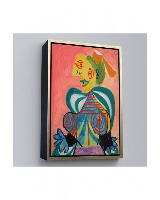 Çerçeveli Pablo Picasso - Lee Miller'In Arlesienne Rolündeki Portre Tablosu-7341