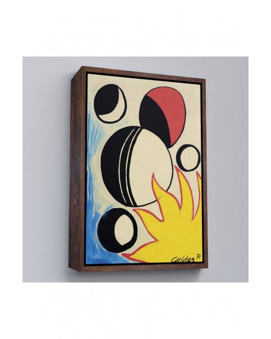 Çerçeveli Alexander Calder - Güneşin Arkasındaki Paskalya Yumurtaları Tablo--7286