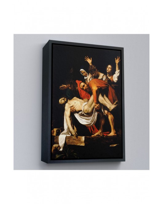 Çerçeveli Caravaggio - İsa'Nın Gömülmesi Tablo - The Entombment Of Christ-7427