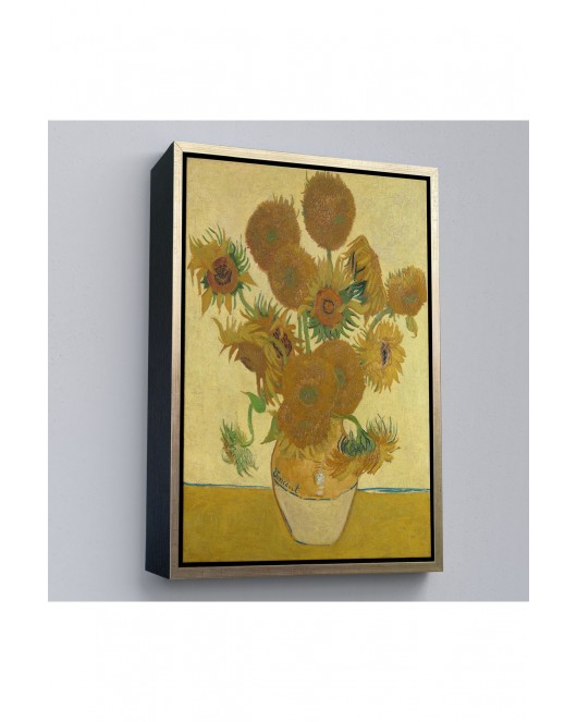 Çerçeveli Vincent Van Gogh - Ayçiçekleri Tablo-7468
