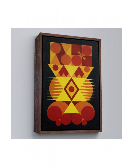Çerçeveli Auguste Herbin - Femme Tablo-7294