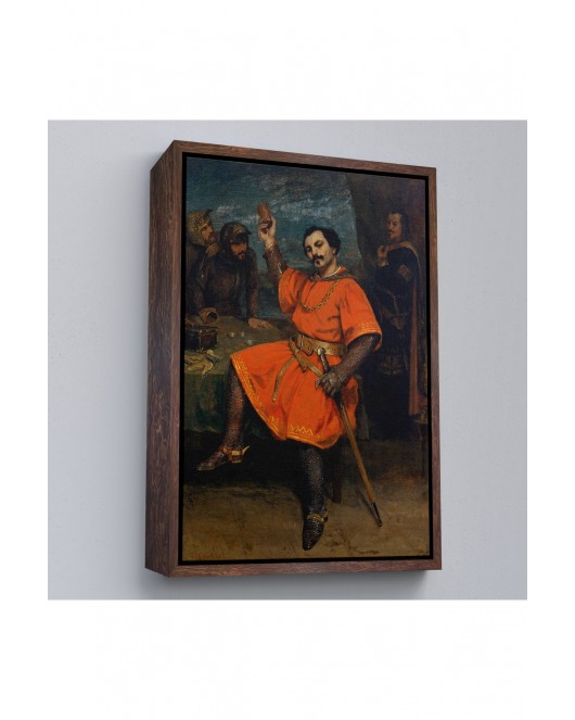 Çerçeveli Gustave Courbet - Louis Gueymard Şeytan Robert Rolünde Tablo-7356