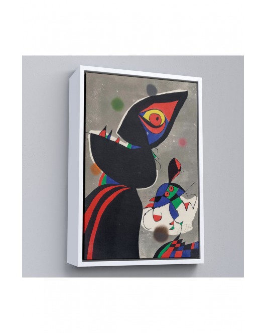 Çerçeveli Joan Miro - Gaudi Tablo-7307