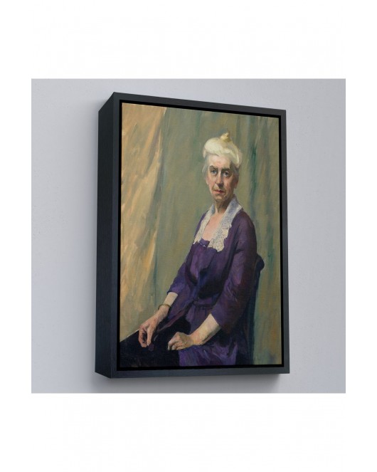 Çerçeveli Edward Hopper - Elizabeth Griffiths Smith Hopper, Sanatçının Annesinin Tablosu-7289