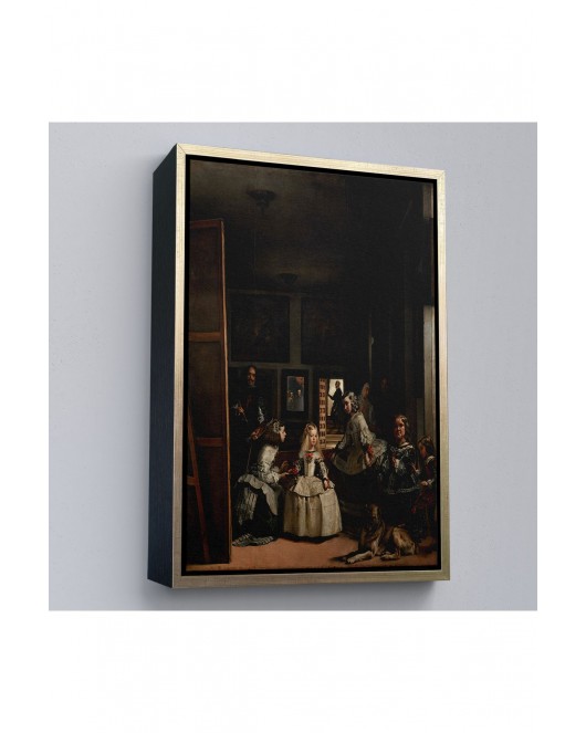 Çerçeveli Diego Velázquez - Nedimeler Tablosu - Las Meninas-7349