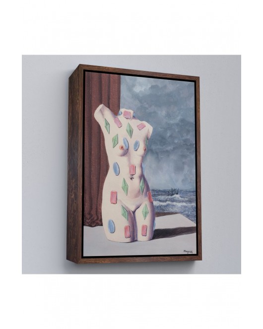 Çerçeveli Rene Magritte - Su Damlası Tablosu-7345