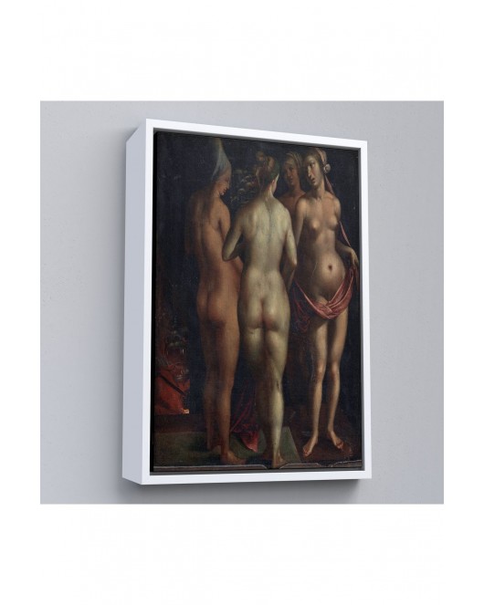 Çerçeveli Albrecht Dürer - Venüs Ve Üç Güzeller - Venus And The Three Graces-7471