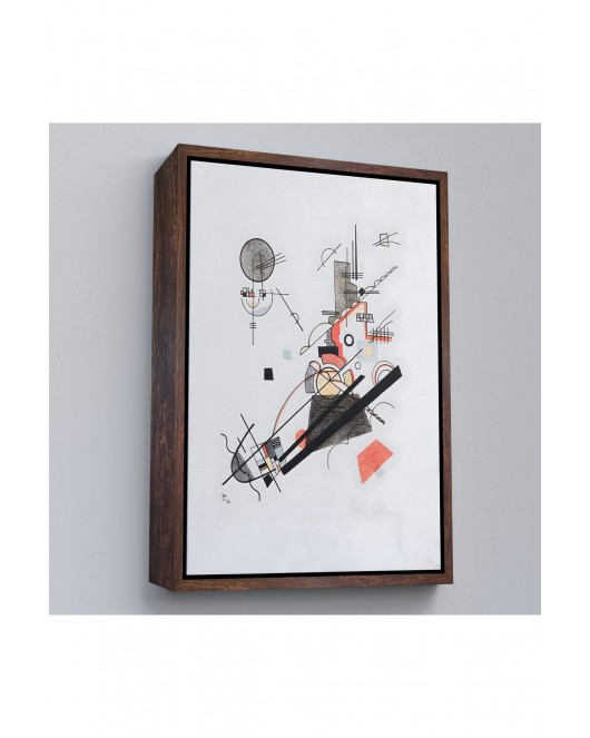 Çerçeveli Vasily Kandinsky - Mutlu Yükseliş Tablosu-7492