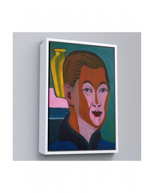 Çerçeveli Ernst Ludwig Kirchner - Ressamın Başkanı Tablosu-7406