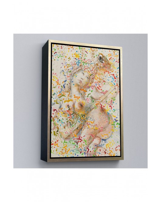 Çerçeveli Salvador Dali - Joueuse De Mandole Tablo-7397