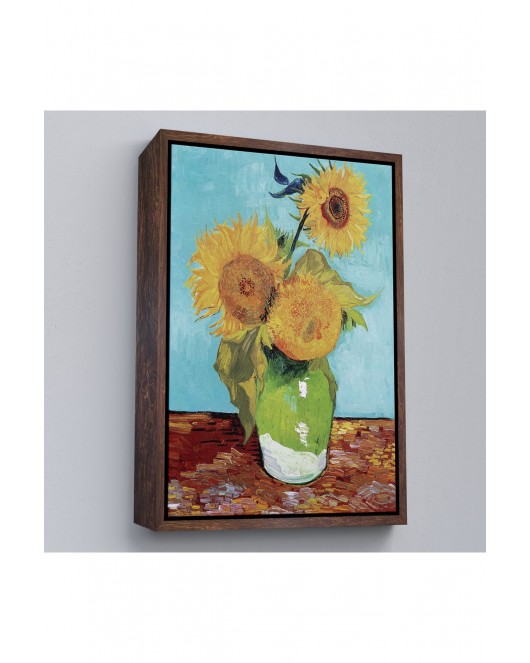 Çerçeveli Vincent Van Gogh - Ayçiçekleri Tablo-7464