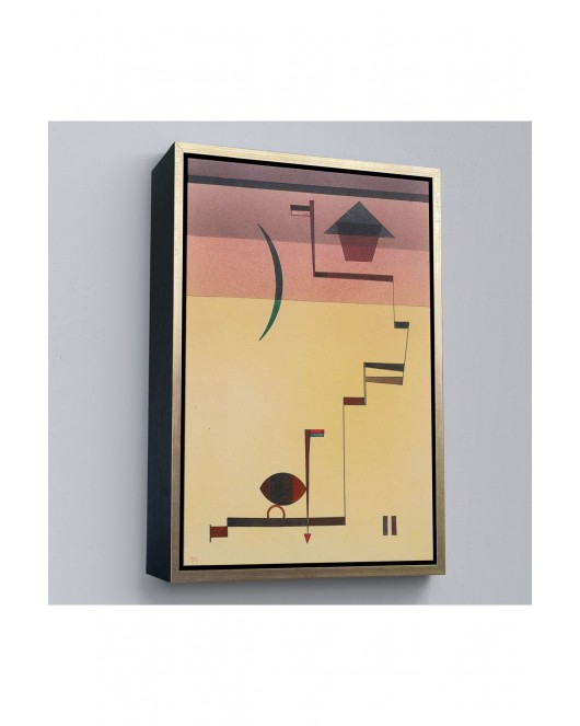 Çerçeveli Wassily Kandinsky - Eckig Açısal Tablo-7490