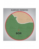 Niğde İli ve İlçeler Haritası Dekoratif Kanvas Tablo 1431
