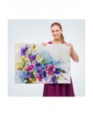Modern Sanat Soyut Çiçekler Dekoratif Kanvas Duvar Tablo-3650