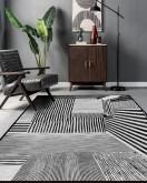 Vintage Desenli Halı, Pamuk Dokuma Pamuklu Taban Dekoratif Halı Kilim 12