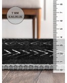 Vintage Desenli Halı, Pamuk Dokuma Pamuklu Taban Dekoratif Halı Kilim 2