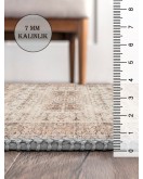 Vintage Desenli Halı, Pamuk Dokuma Pamuklu Taban Dekoratif Halı Kilim 71