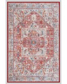 Vintage Desenli Halı, Pamuk Dokuma Pamuklu Taban Dekoratif Halı Kilim 93
