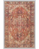 Vintage Desenli Halı, Pamuk Dokuma Pamuklu Taban Dekoratif Halı Kilim 72